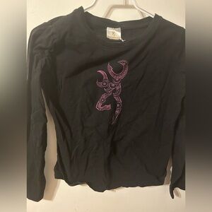 Browning Logo Long-Sleeve Shirt in Black, Size Women’s Small